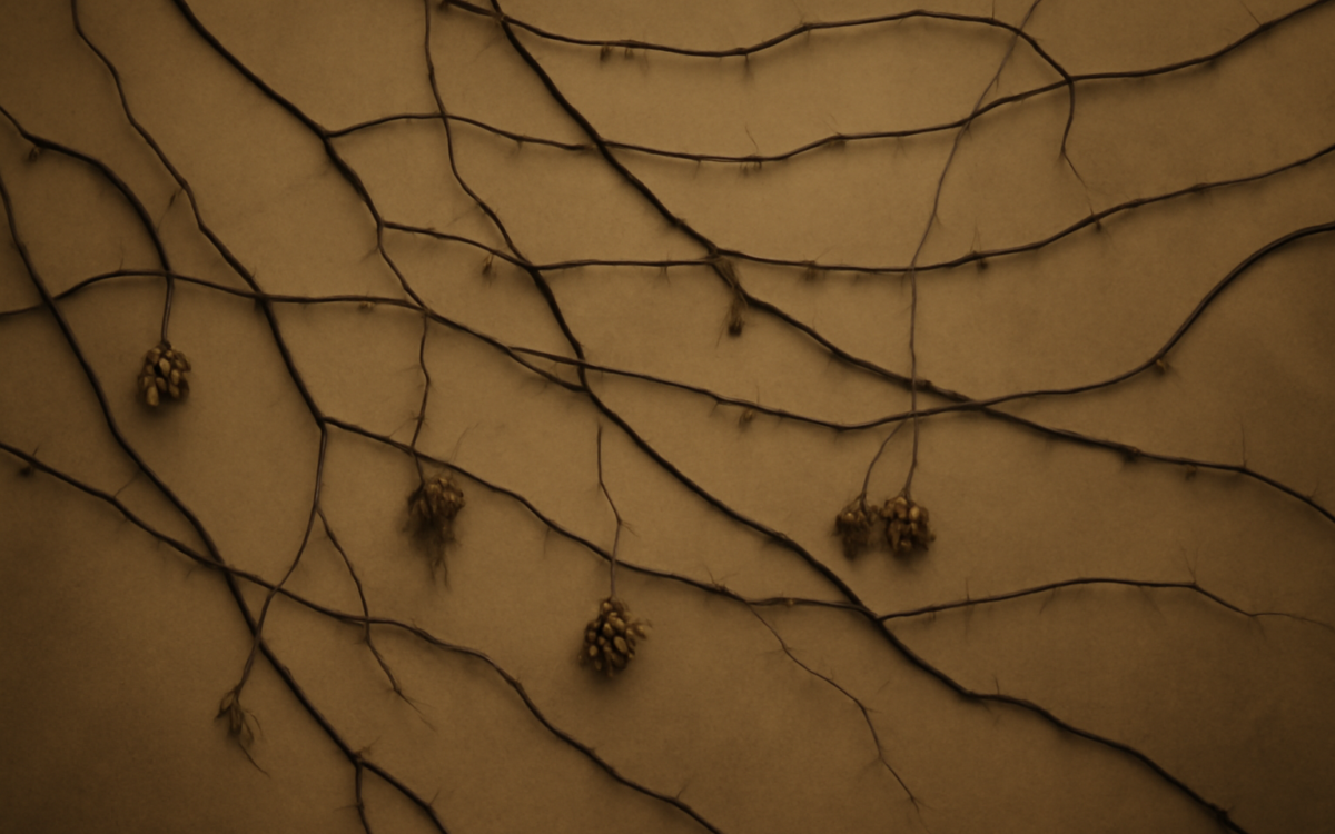 dried vine wall
