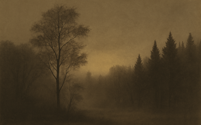forest predawn stir