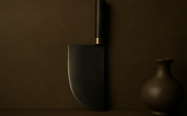 polished blade dark