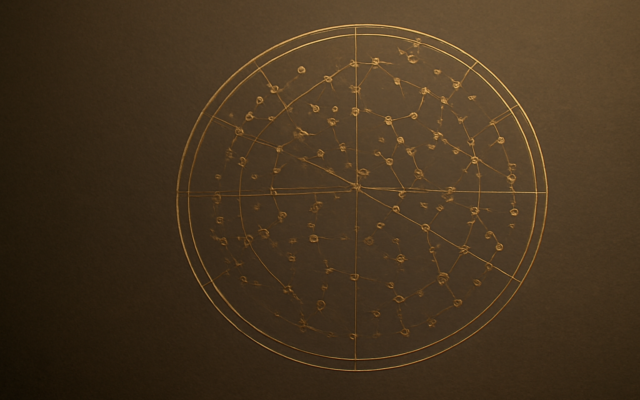bronze star map ink