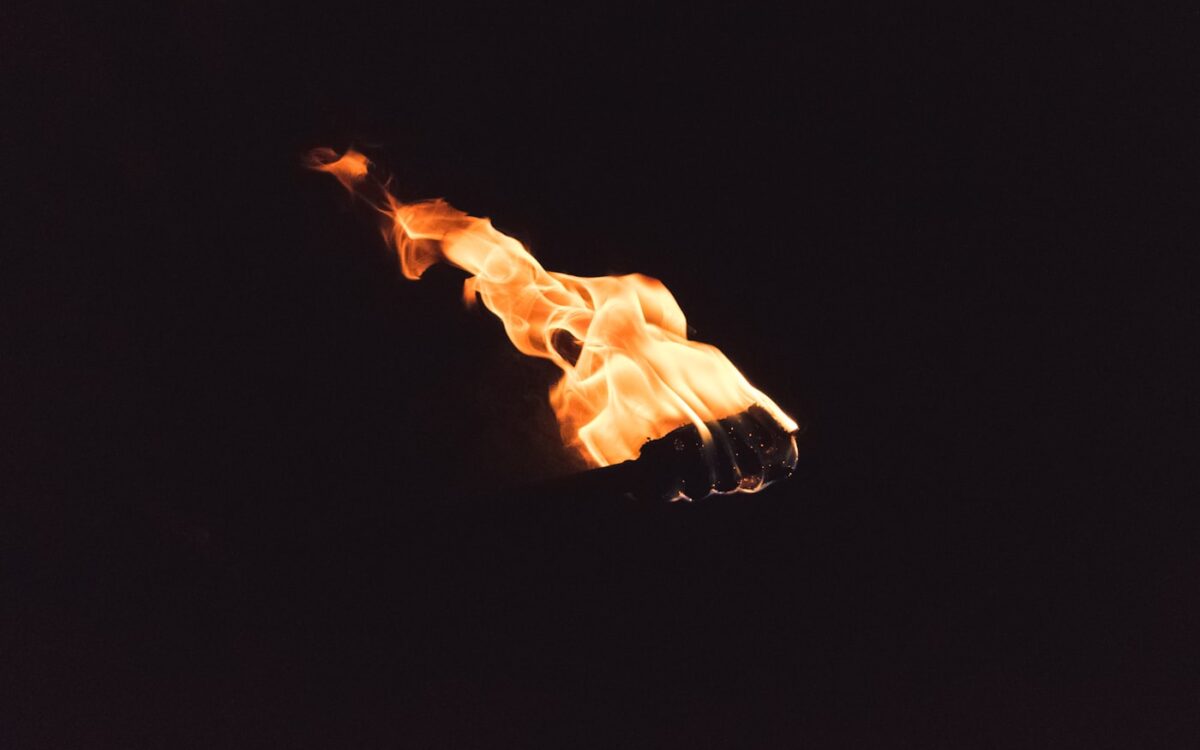 torch with fire