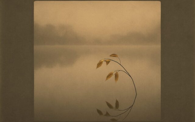 Still pond in dawn mist, illustrating the 2023 Water Rabbit year in the Chinese zodiac
