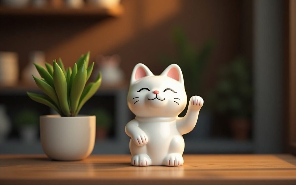 招财猫的由来与寓意：举手、颜色与摆放位置