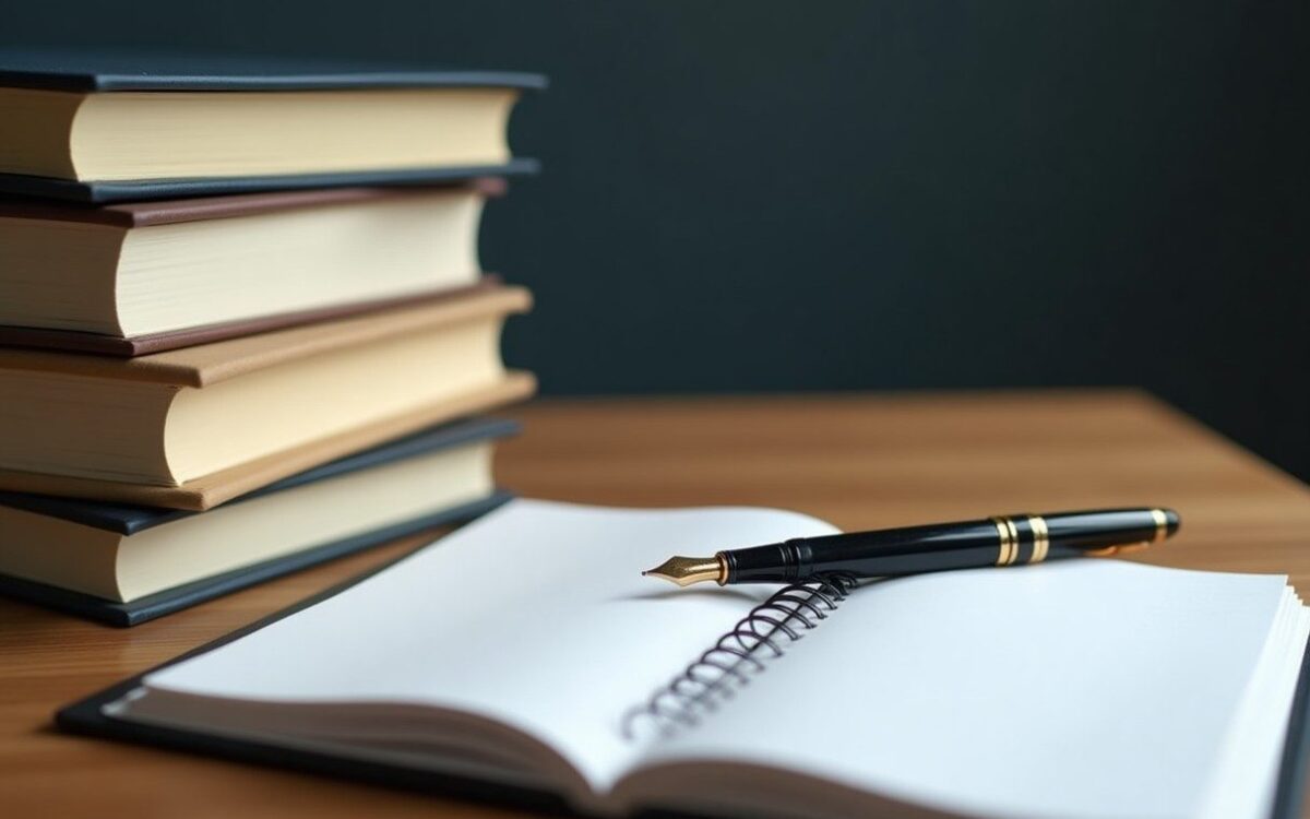 Course binders and an open notebook on a study table, evoking a Ba Zi course review