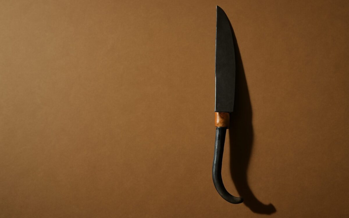 Forged blade in shadow, illustrating the Metal Tiger (Geng Yin) year and its personality