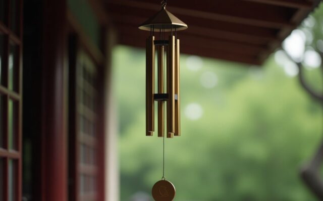 风铃风水：金属风铃与木风铃、管数讲究与摆放方位